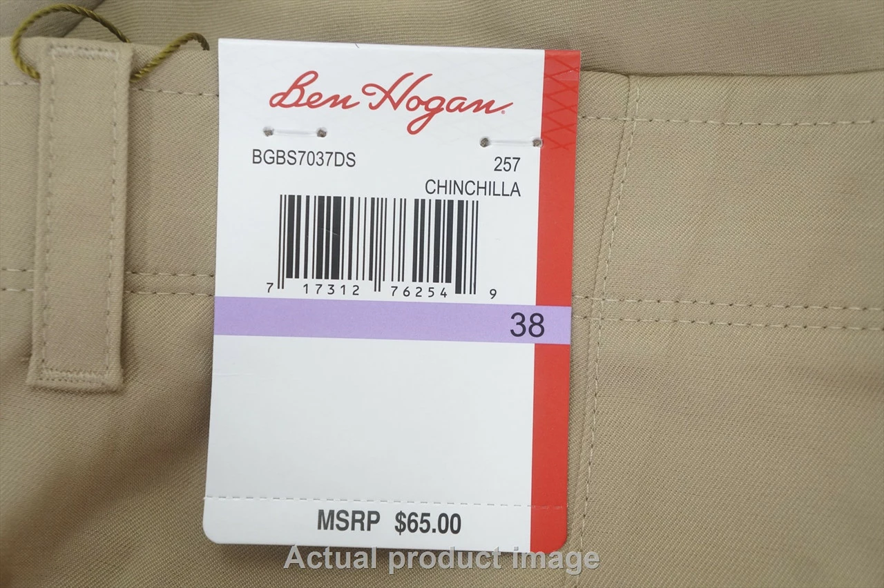 NEW Ben Hogan Golf Classic Shorts Mens Size W38 Chinchilla 756B 01014615 4 NEW Ben Hogan Golf Classic Shorts Mens Size W38 Chinchilla 756B 01014615 - Image 2