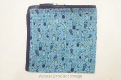 New Peter Millar Drinks Pocket Square Spring 2023 Mens Size OS Sky/Navy 1048195