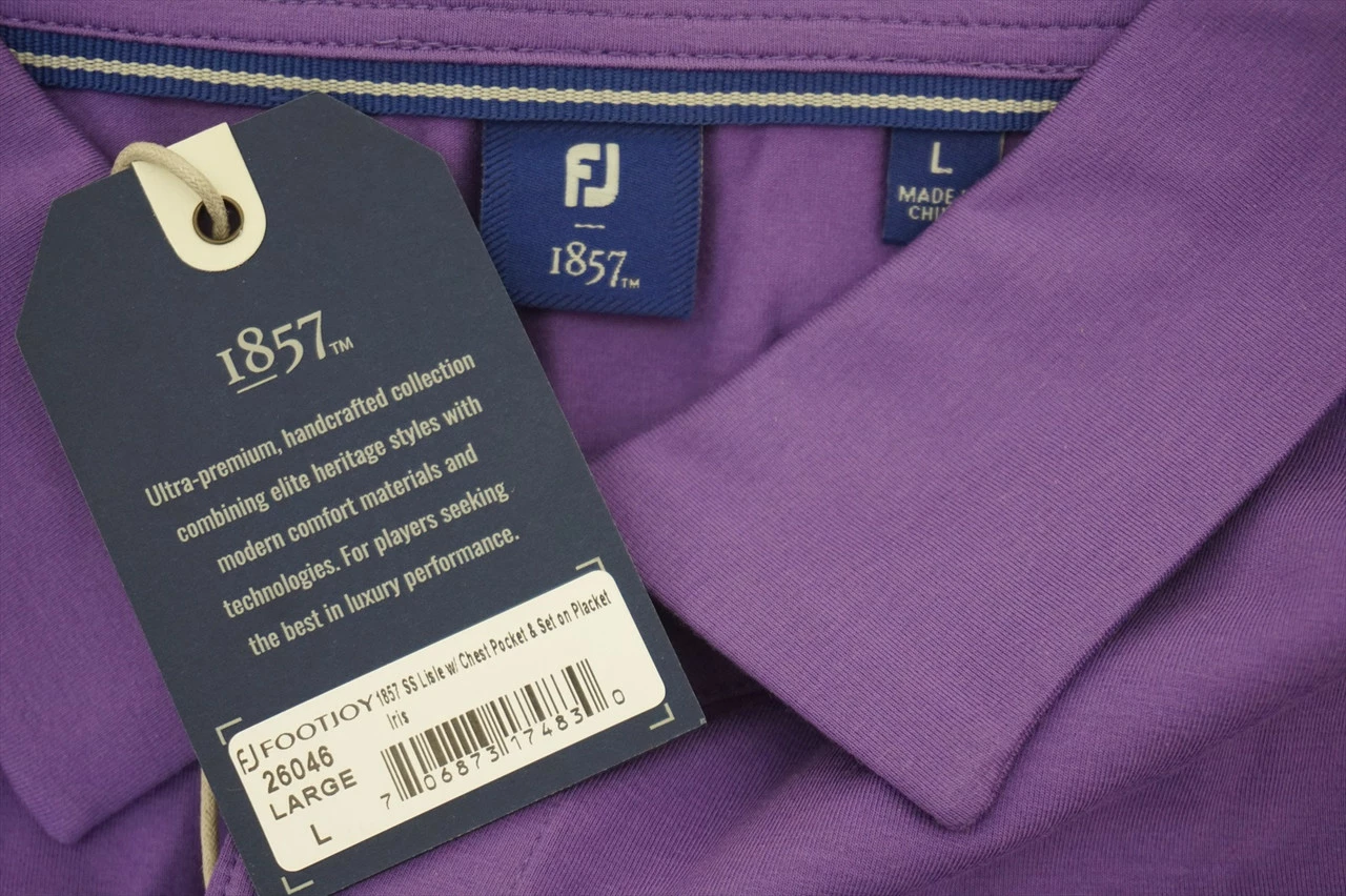 New FootJoy Golf Knit Shirt With Pocket Polo Large Iris 382B 817743 4 New FootJoy Golf Knit Shirt With Pocket Polo Large Iris 382B 817743 - Image 2