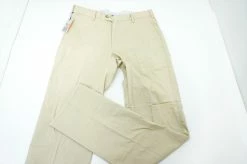 Peter Millar Soft Touch Flat Front Pants Size 34 35 Sand 2020 Spring 402B