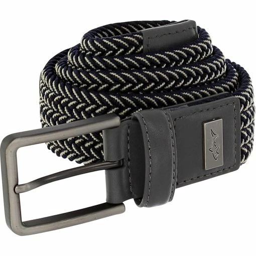 Greg Norman Two-Tone Braided Stretch Accessories Belts Golf Apparel -Clothing Tops Sales Store greg norman two tone braided stretch accessories