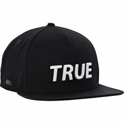 True Linkswear True Canvas 5 Panel Snapback Headwear Cap Golf Apparel